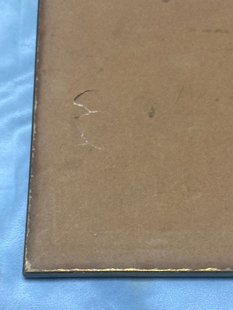 ジャンク品 刻印あり イタリア製 壁掛け 額装アート 詳細不明