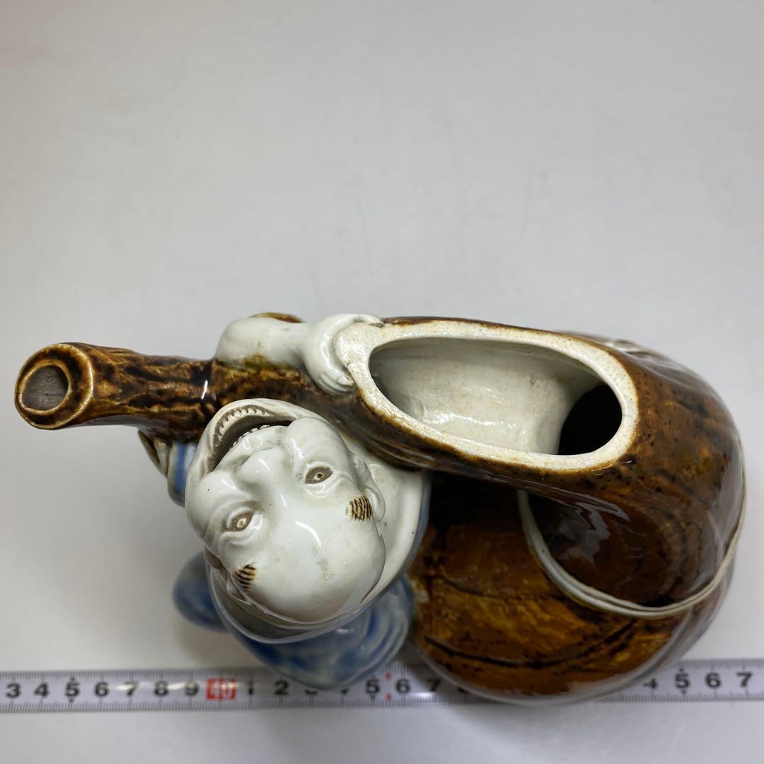 江戸時代　平戸焼水注　人物　高さ約14cm タサチ　東N7-1101☆2F