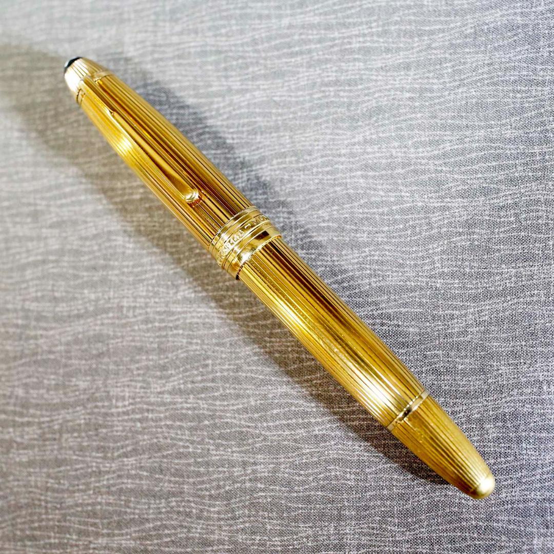 【レア美品 絶版品】モンブラン 万年筆 １４６５ バーメイル ソリテール