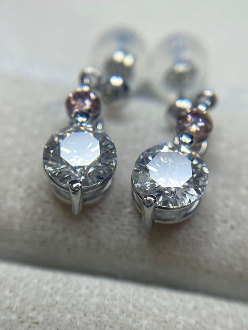 最終交渉可JA14★最高級 ダイヤモンド1.623ct プラチナ ピアス ソ鑑付