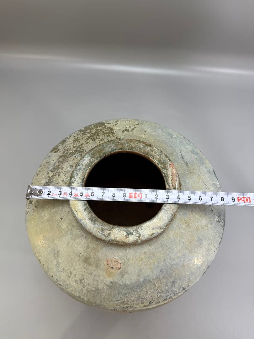 DT662 中国美術 銀化 漢緑釉壷 古陶磁