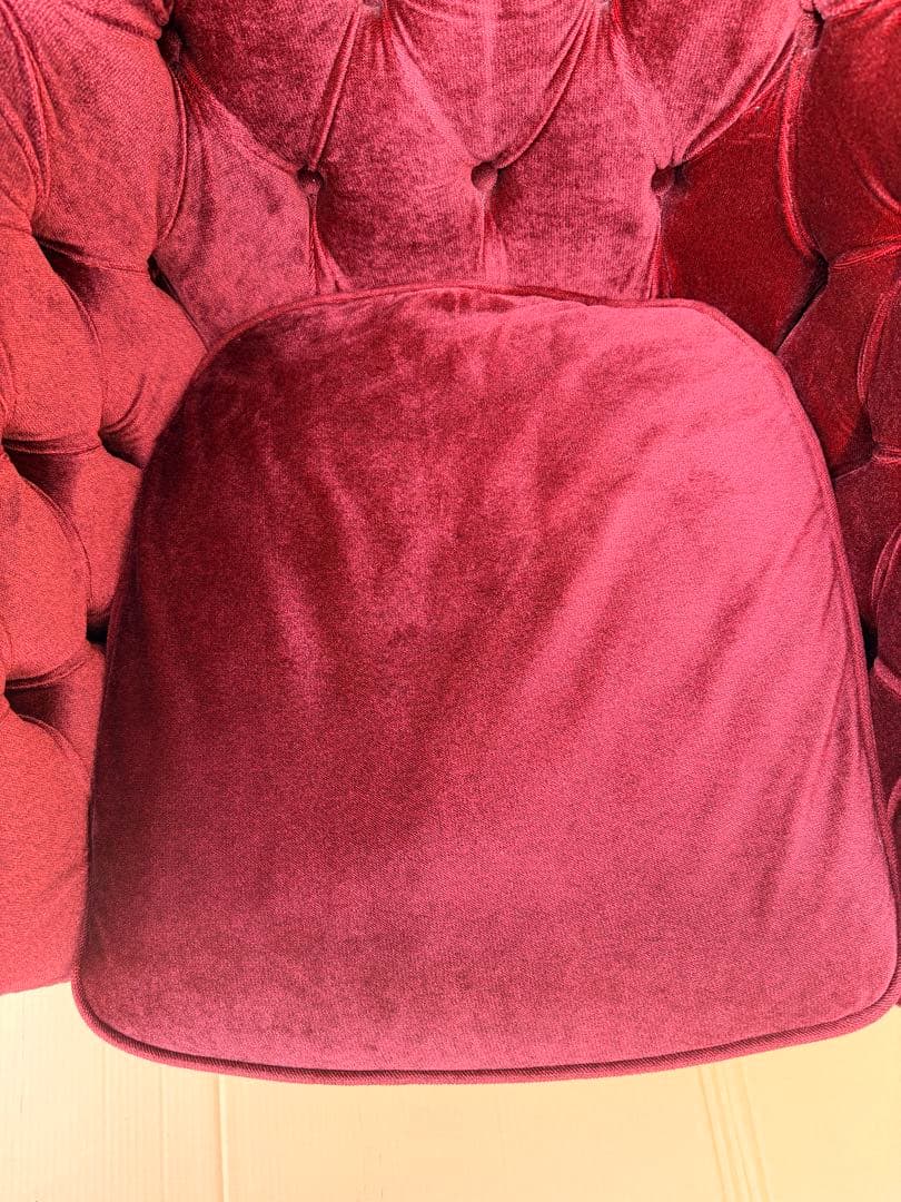 【美品】【送料無料】ヴィンセント　チェスターフィールド　赤