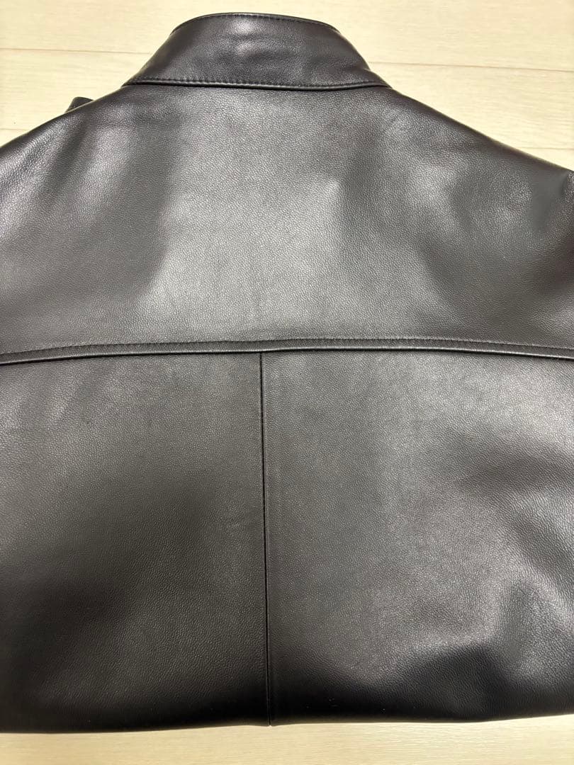 【極美品】schaffen 羊革リアルレザー ライダース希少Lサイズ ブラック