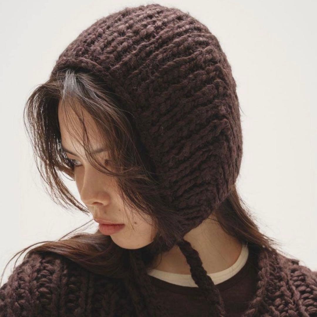 todayful ダークブラウン ニット帽 完売品