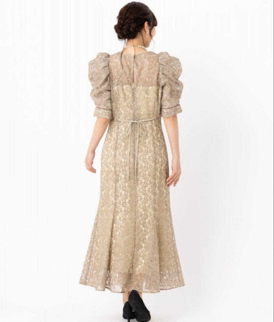 【美品】FRAY I.D パーティドレス　ベージュ　結婚式