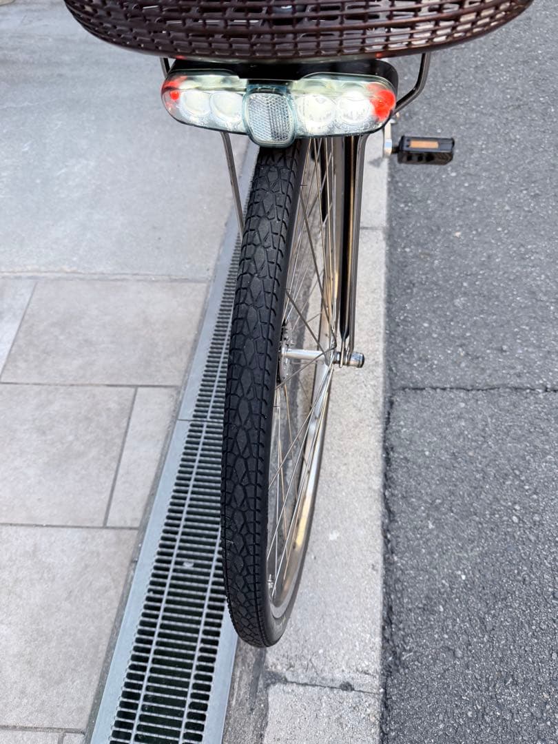 大阪府　Panasonic 電動アシスト自転車 ブラック　27インチ