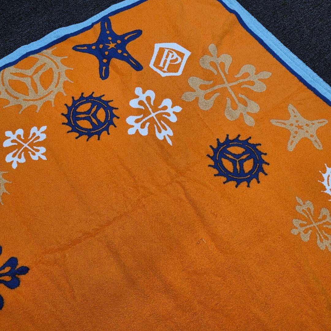 PATEK PHILIPPE　ビーチタオル　大判　オレンジ　マリン