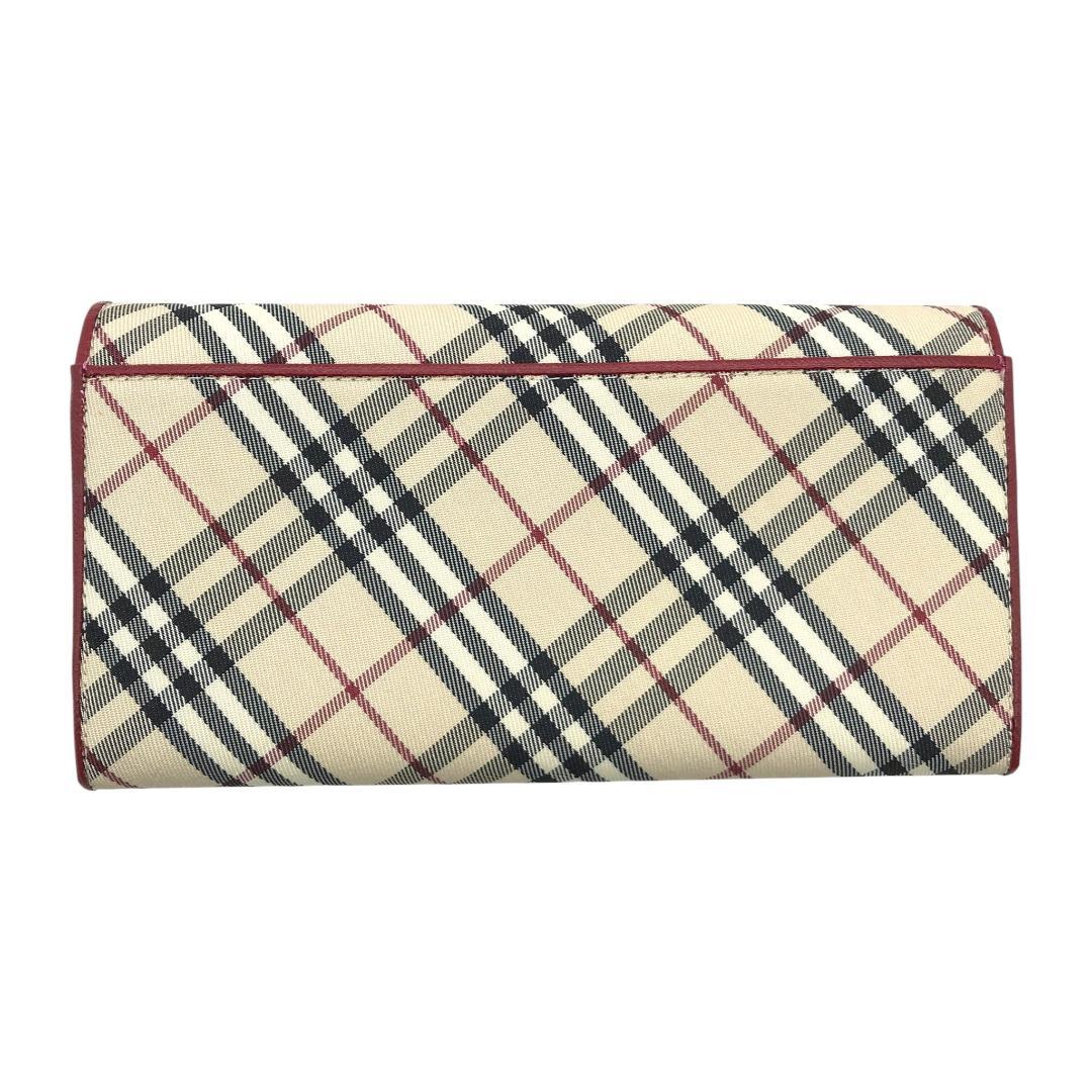 【未使用品】BURBERRY バーバリー ノバチェック がま口 二つ折り 長財布