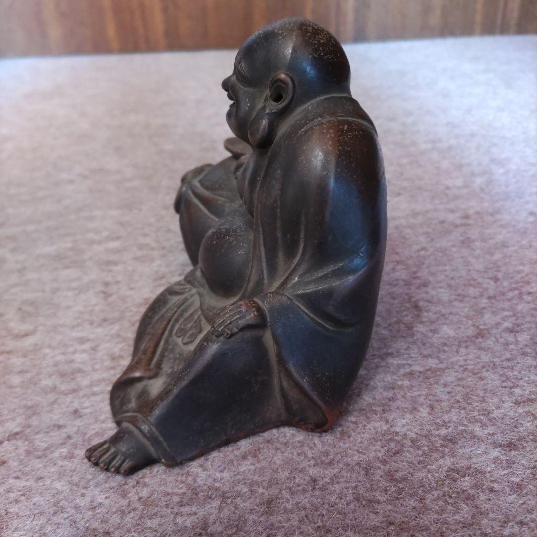 備前焼　布袋様置物　D185