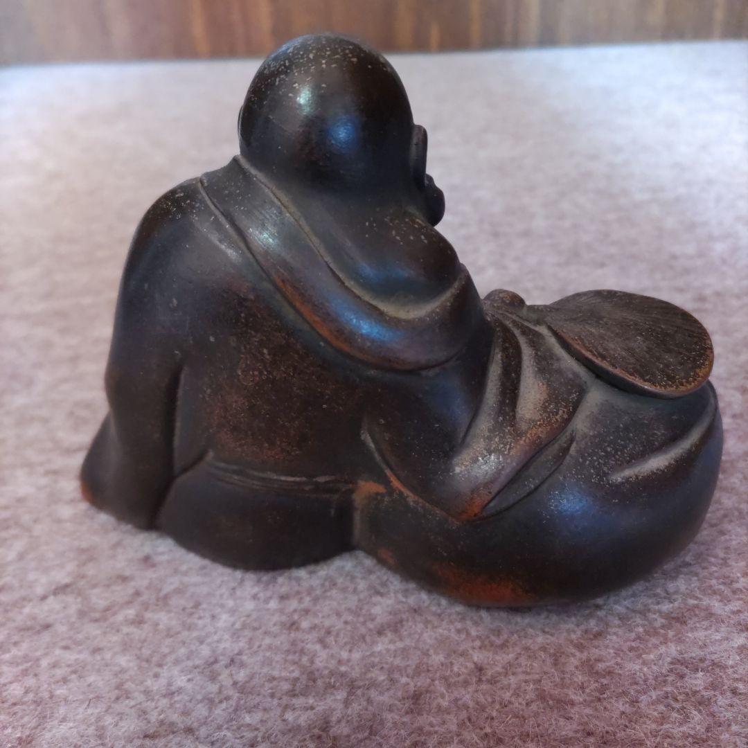 備前焼　布袋様置物　D185