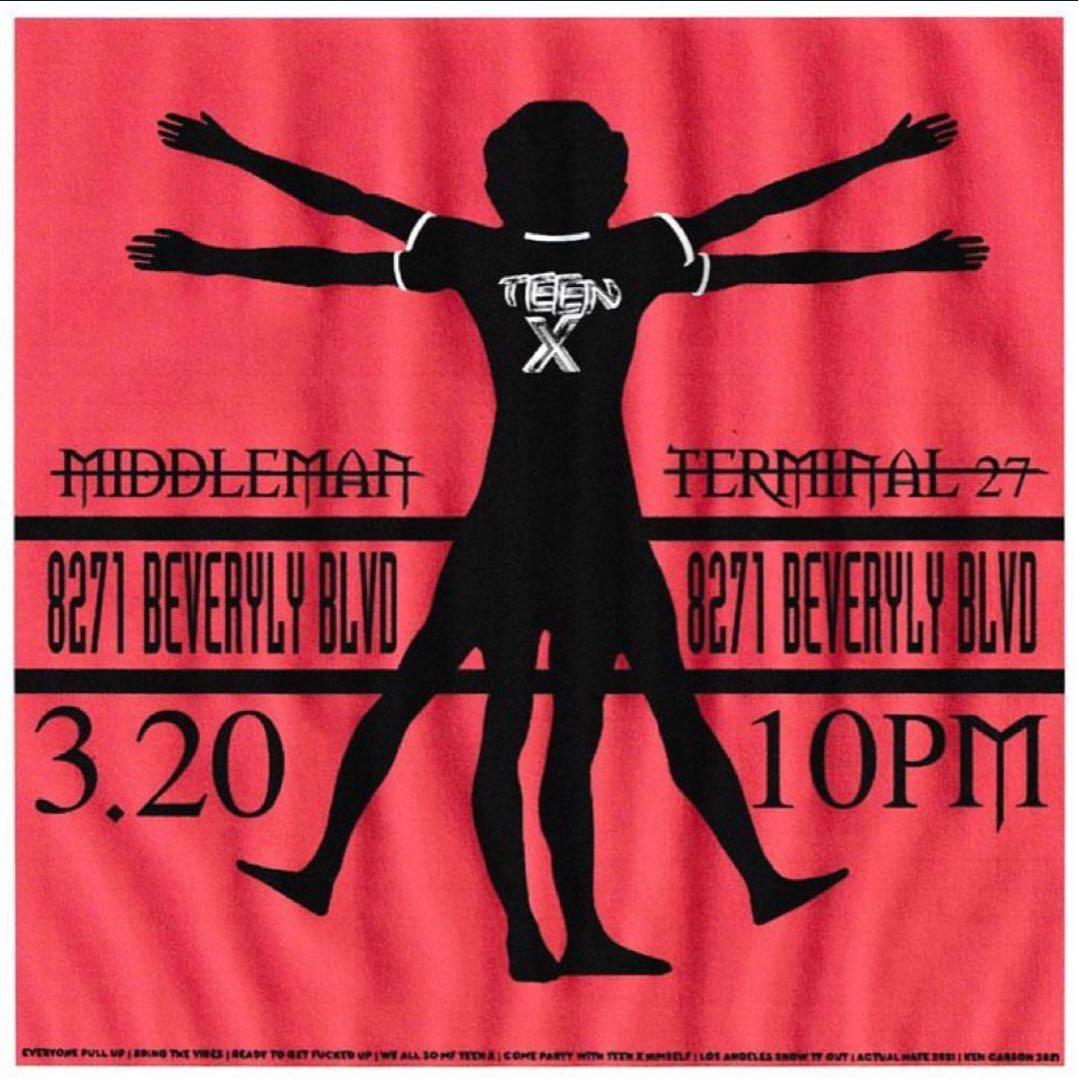 最終値下げ　Ken Carson Teen X hoodie red 2XL