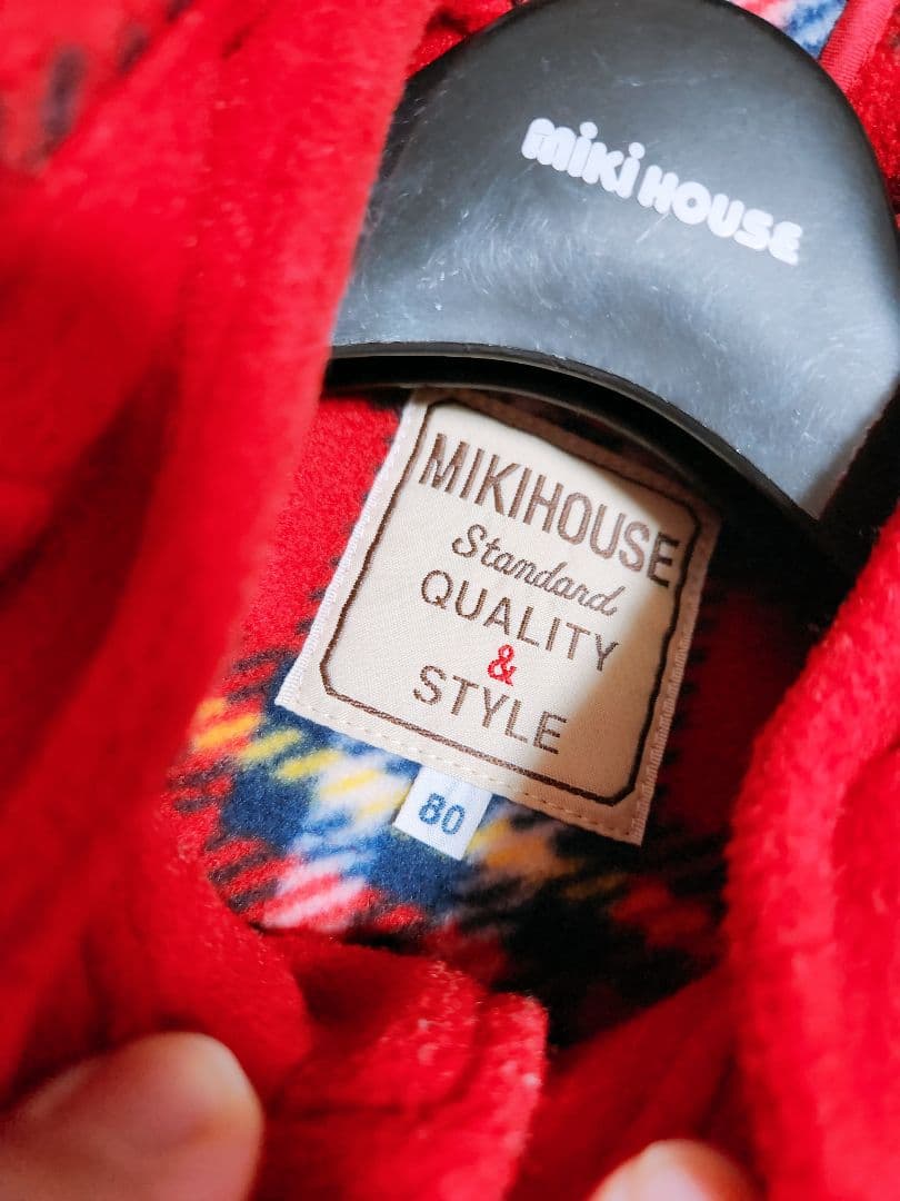 MIKI HOUSE　ダッフルコート　レッド　ベビー