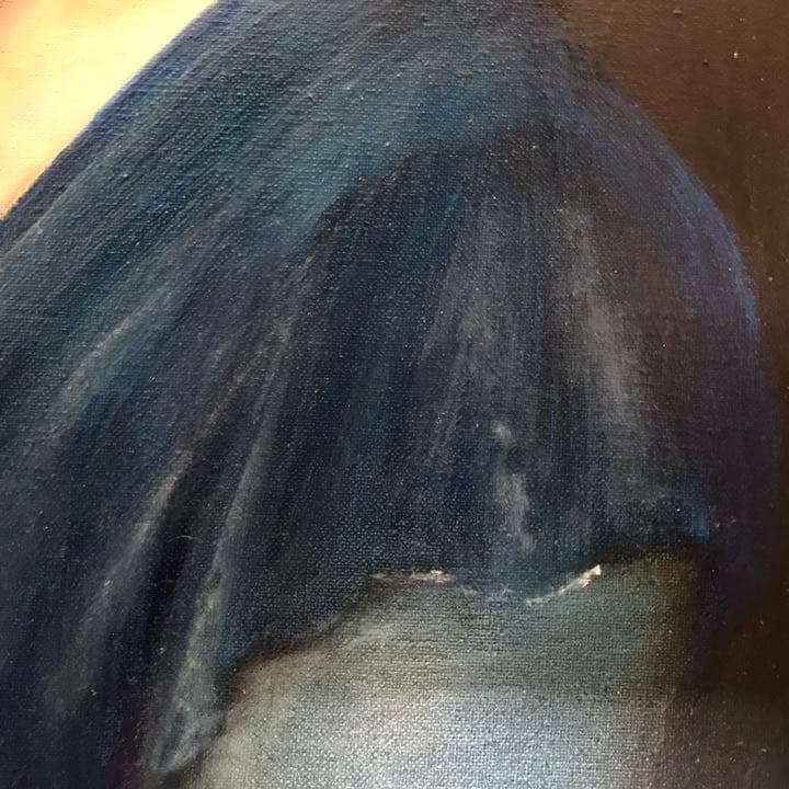 グラッシ技法(中世ルネサンス絵画様式)による油彩画  1979年　大幅値下げ