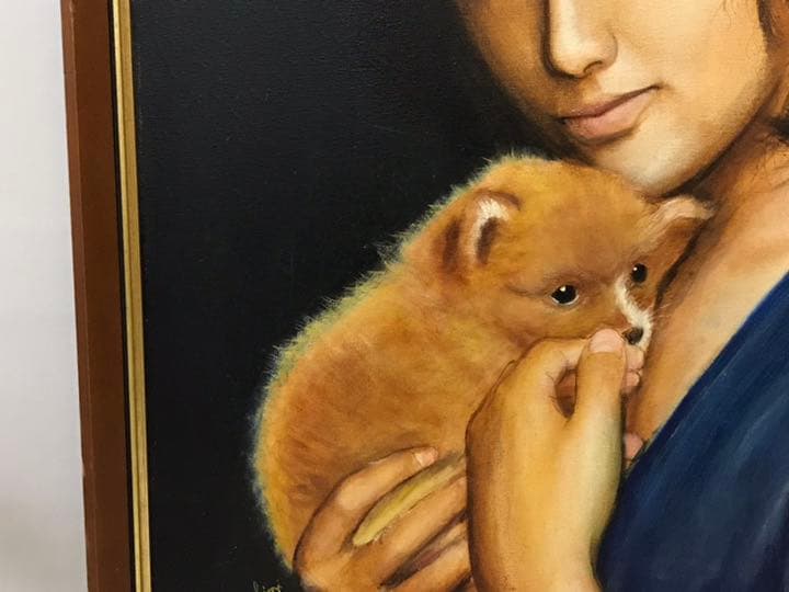 グラッシ技法(中世ルネサンス絵画様式)による油彩画  1979年　大幅値下げ