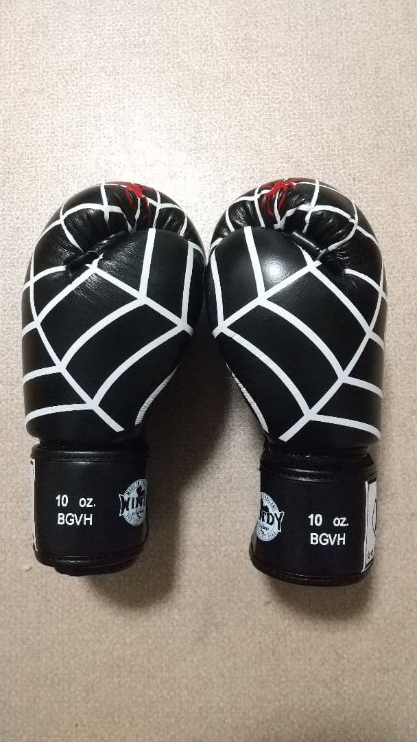 本革製WINDY ボクシンググローブ スパイダー10oz 黒