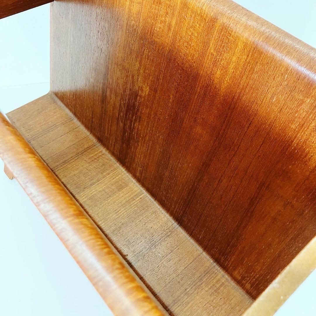 サイトーウッド　マガジンラック　小物入れ　70s ビンテージ家具　古道具　古家具