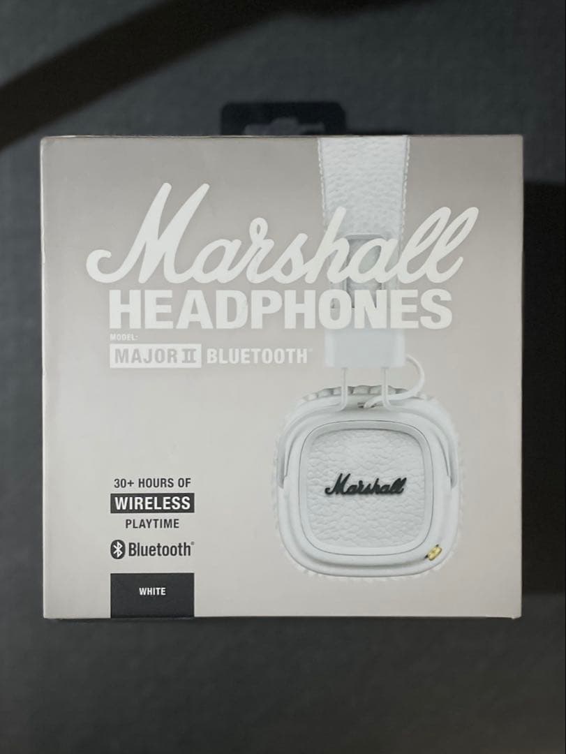 Marshall MajorⅡ ヘッドホン白ホワイト マーシャル ヘッドフォン