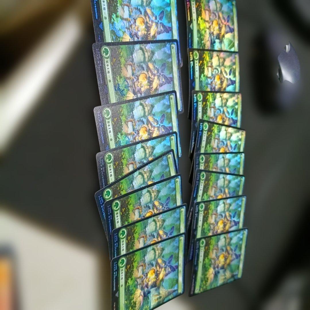 MTG チョコボバンドル 土地 チョコボトラックfoil 5種×16枚 FF