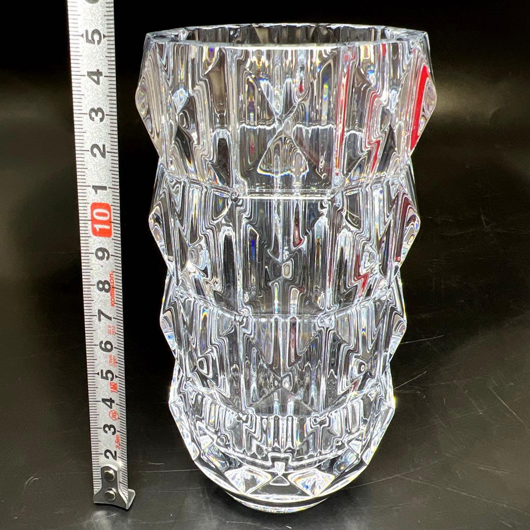 バカラ　ルクソール　フラワーベース　共箱　高15㎝　東Y7-1119☆1Fトヒト