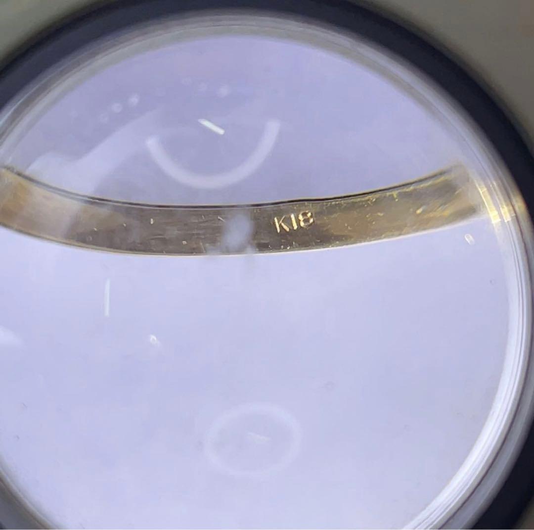 美品 天然石 ブルーレースアゲート 瑪瑙 K18枠 18金 ブローチ