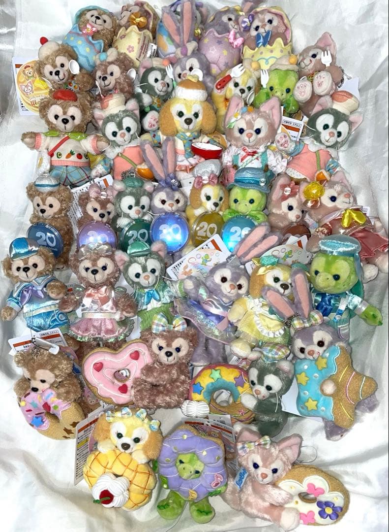 ダッフィー＆フレンズ ぬいぐるみチャーム ぬいぐるみバッジ セット 38点セット