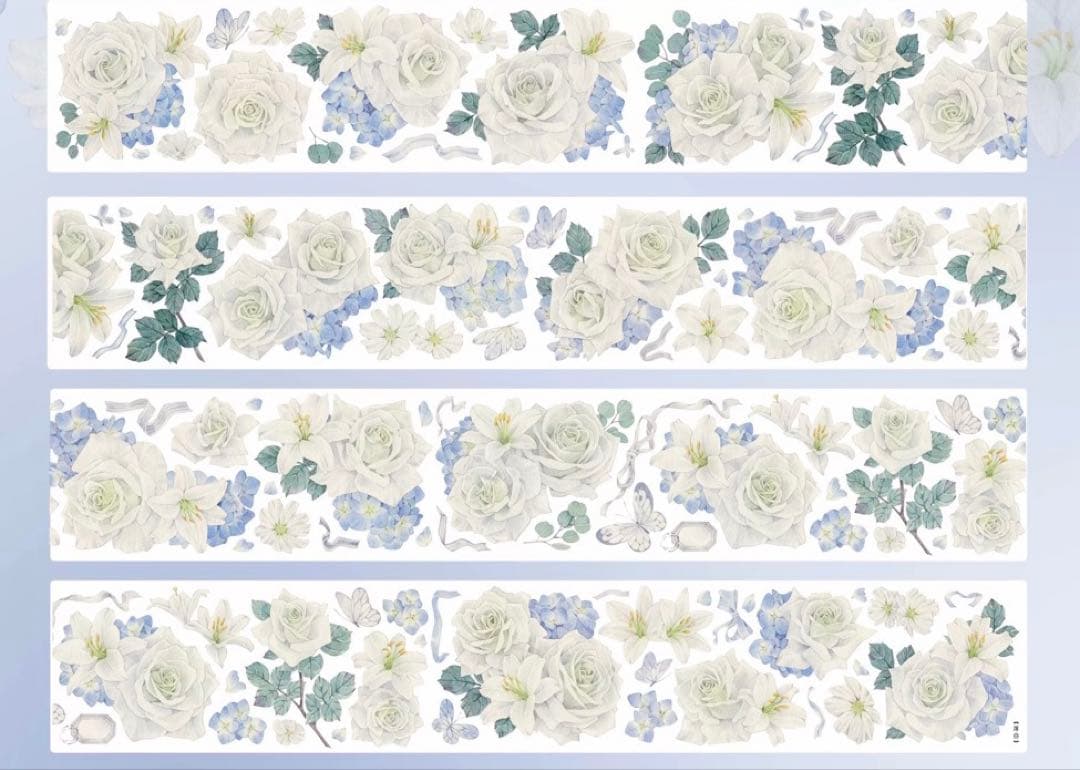 梦岛日记《浮白》海外マスキングテープ　マステ 【2317】