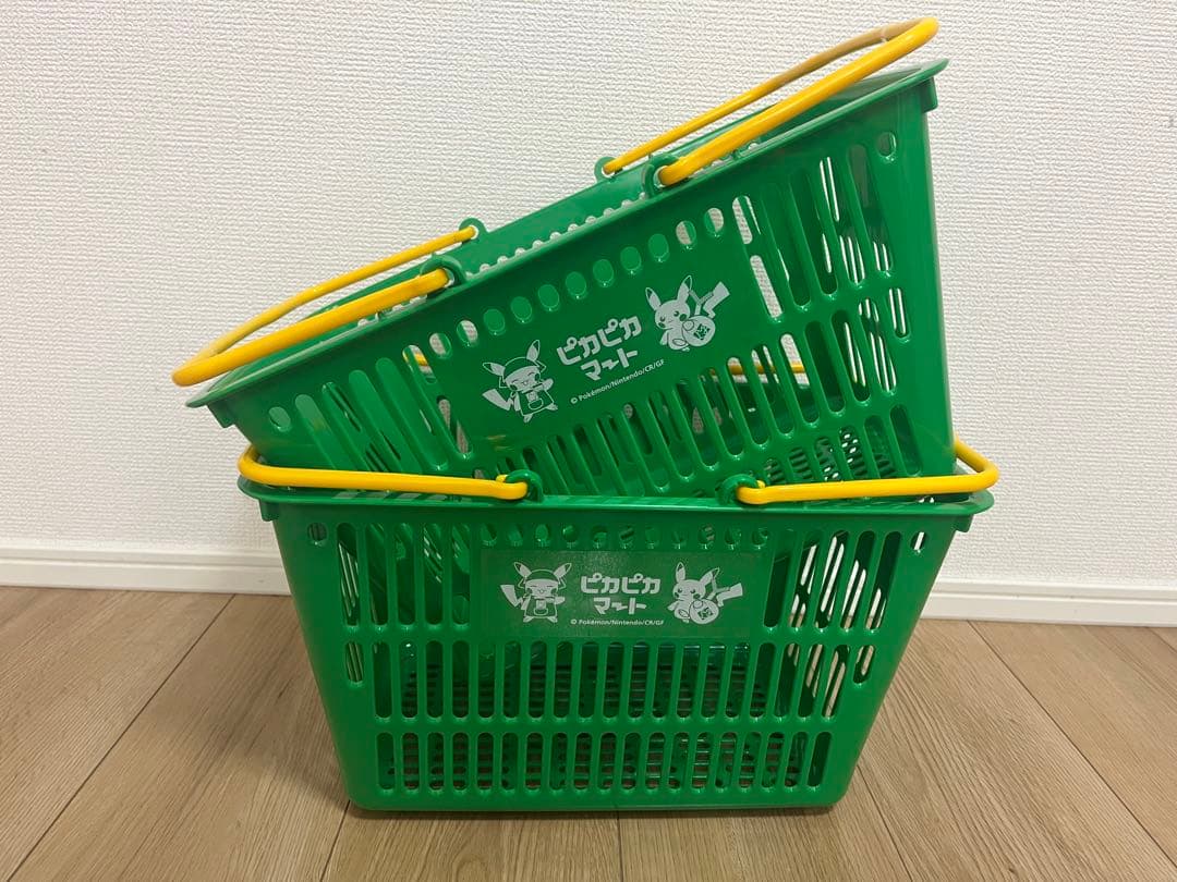 ポケモンセンター ピカピカマート バスケット かご ピカチュウ 2個セット