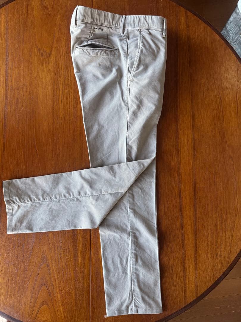 【着用1回】INCOTEXインコテックス 100型 トリコチノ グレージュ 31