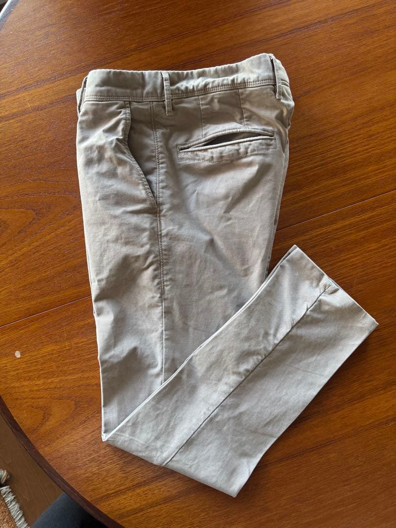 【着用1回】INCOTEXインコテックス 100型 トリコチノ グレージュ 31