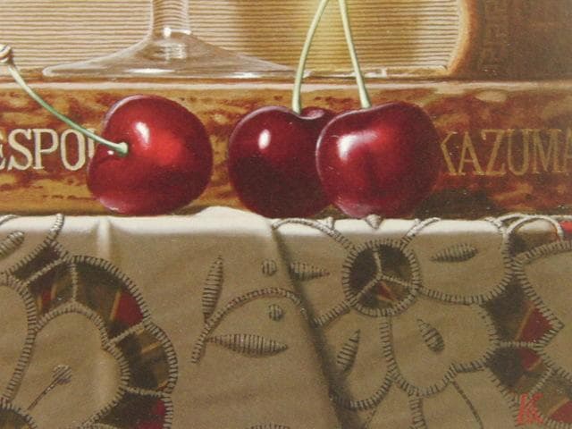 小澤一正、【日常の静物－胡蝶蘭－】、希少な額装用画集画、新品高級額 額装付