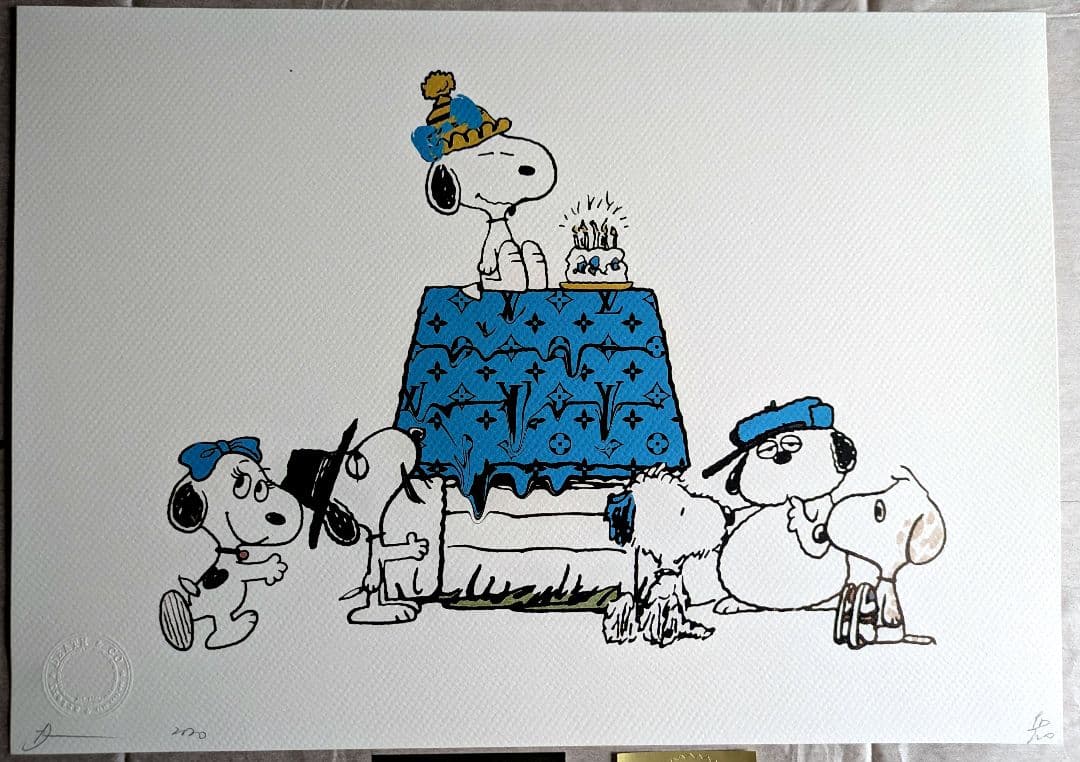 【クラウン 額装セット】【DEATH NYC 】SNOOPY＆FAMILY