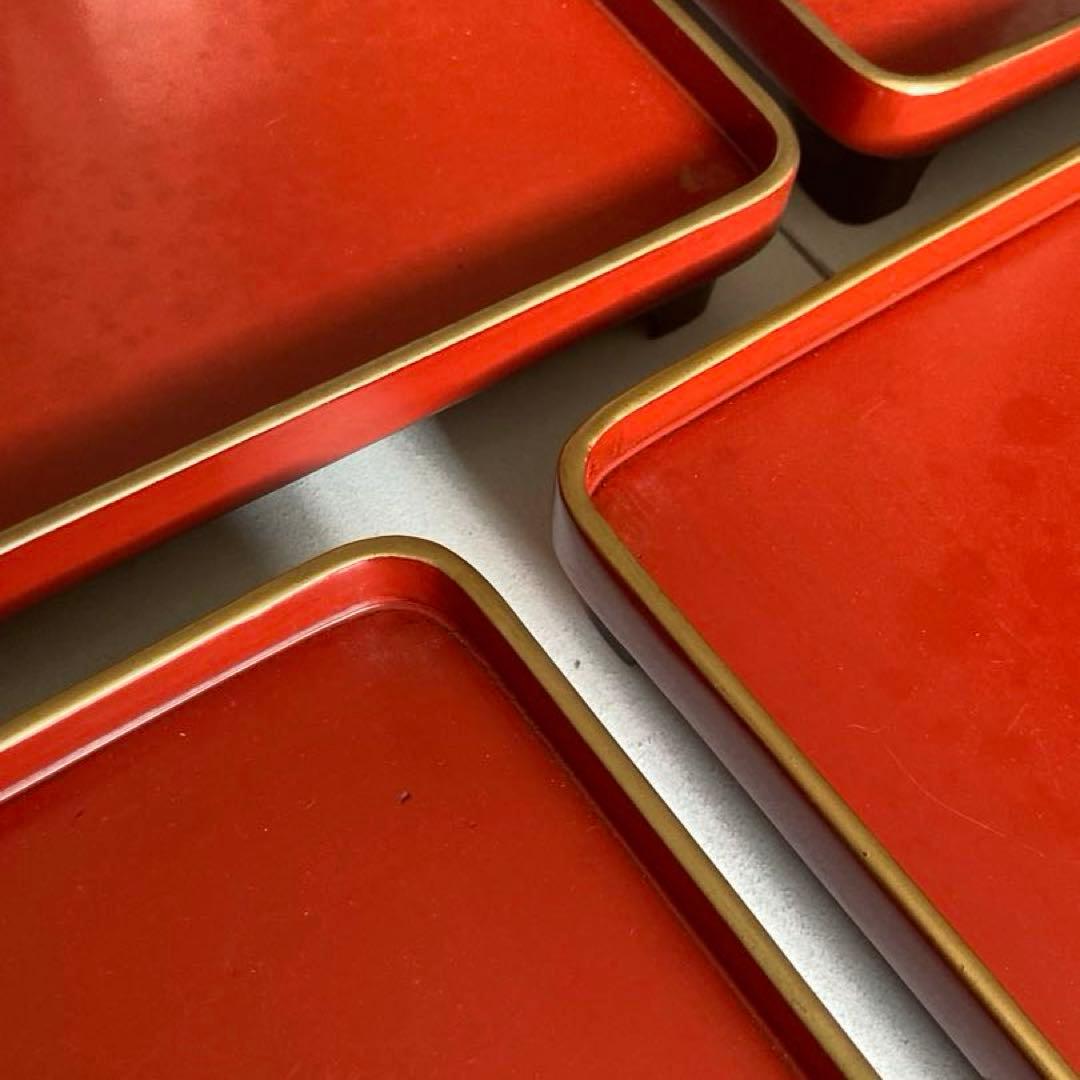 漆器 膳 6枚 明治 骨董品 江戸時代 天保