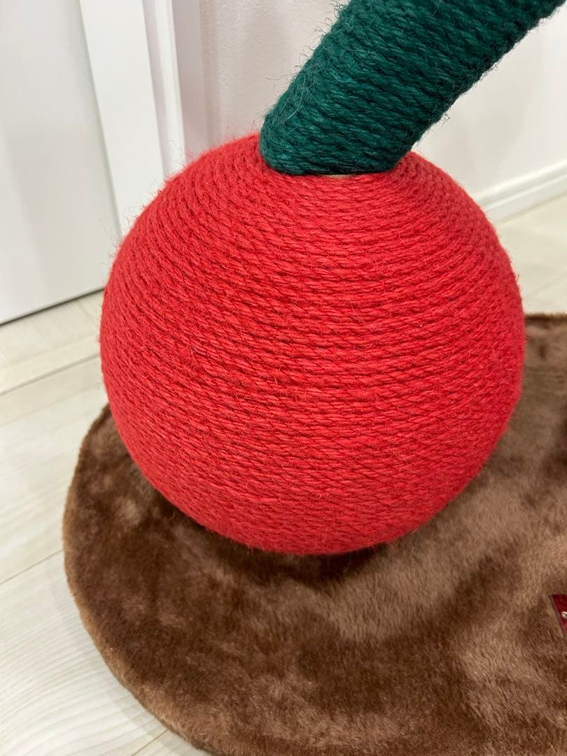 さくらんぼ型キャットタワー 爪研ぎ