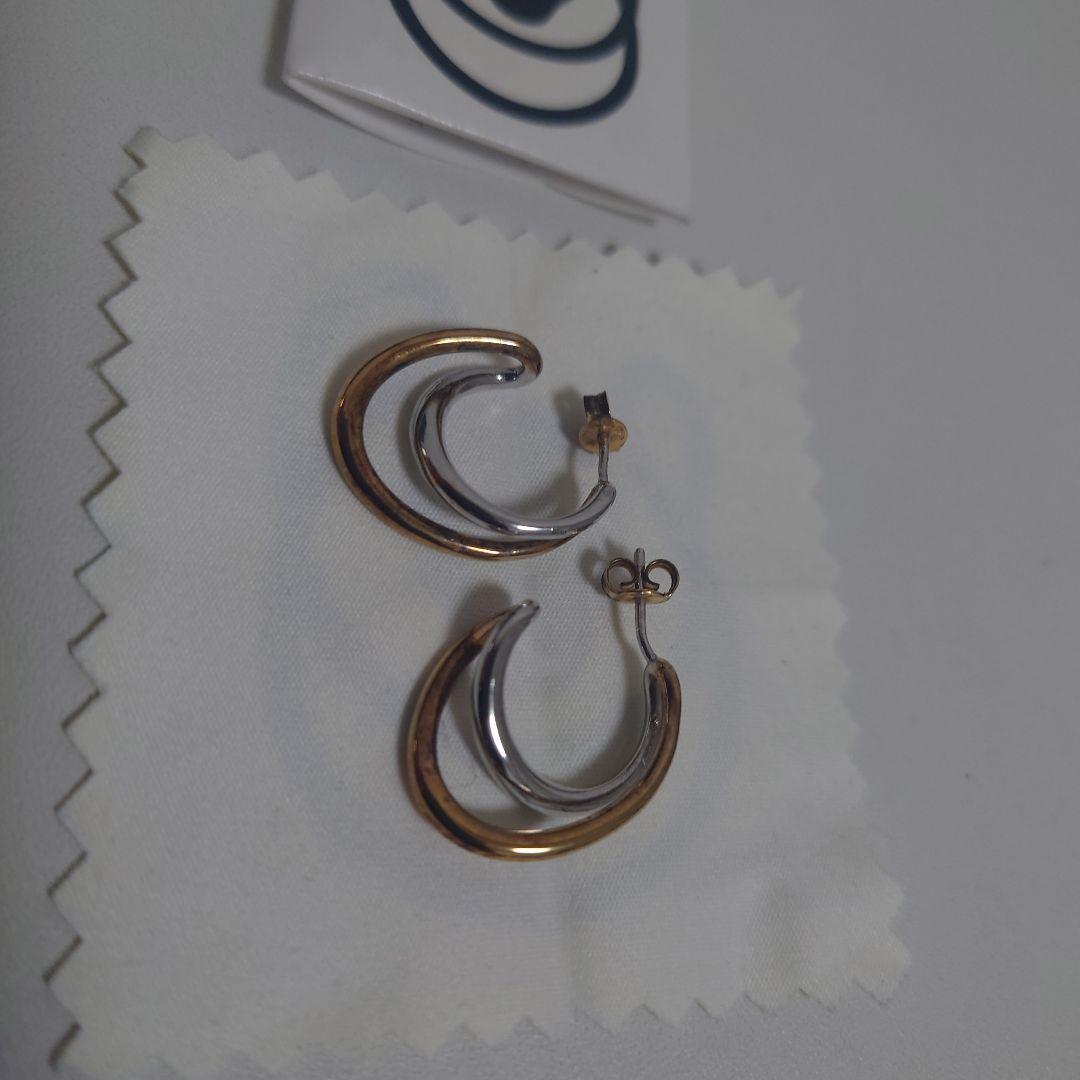 シャルロットシェネ　シルバー＆ゴールド　ピアス　セット　コンビ