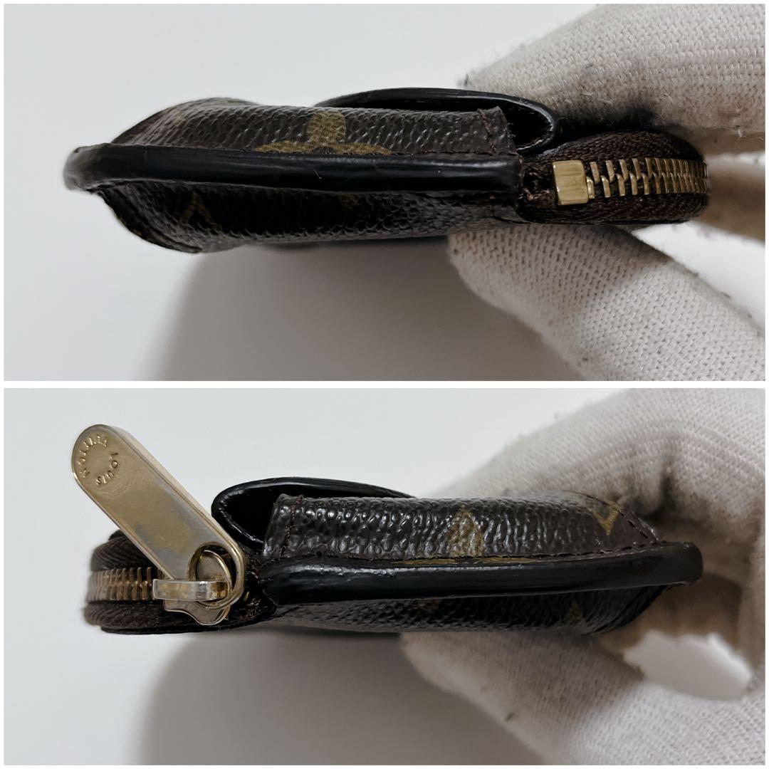 美品 ルイヴィトン ポルトモネ シリング モノグラム ケース ブラウン