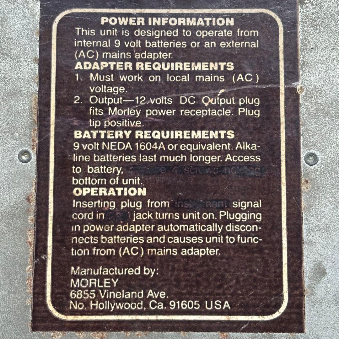 MORLEY Slimline Echo Volume ディレイペダル　ジャンク