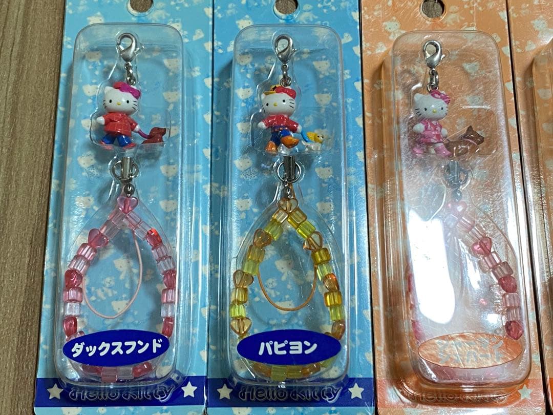 ハローキティ ストラップ 犬と散歩 9種類