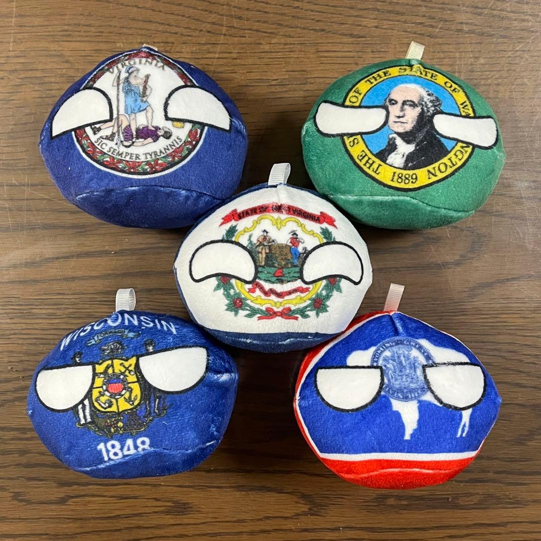 ぬいぐるみ Polandball plush dolls All USA