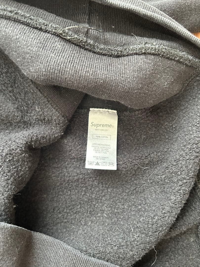 Supreme パーカーM シュプリームビッグロゴパーカー ブラック