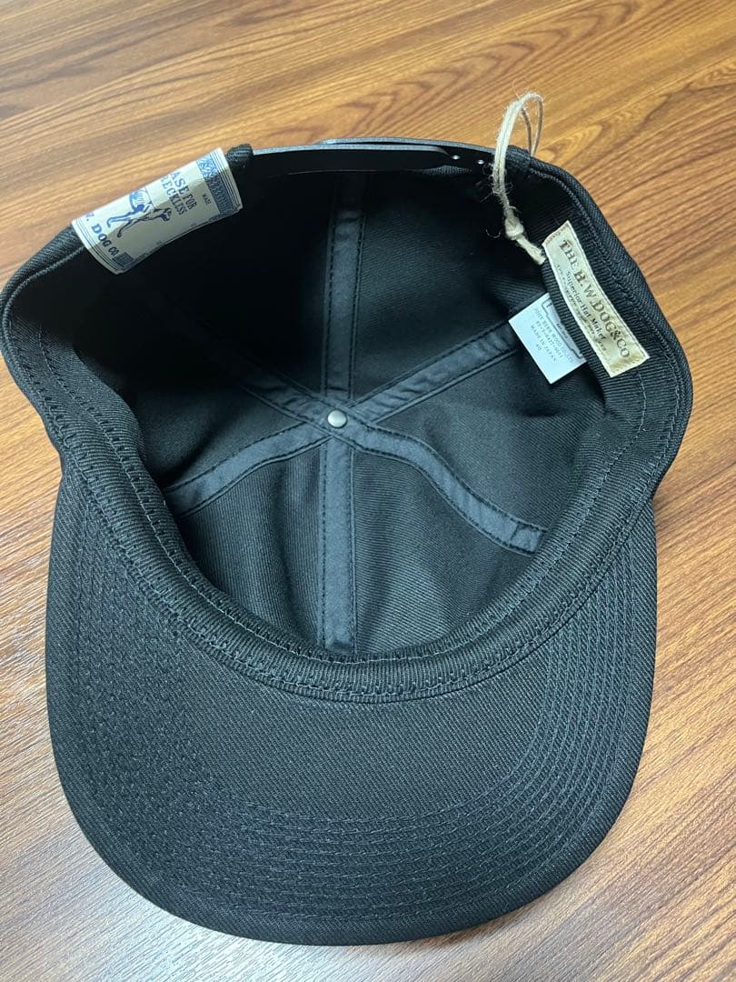 完売品H.W.DOG & CO. ブラック　トラッカーキャップ サイズ40