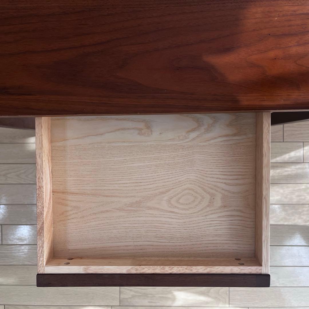 奥行が選べるパソコンデスク 【引出し付き】＜奥行40／奥行50cm＞