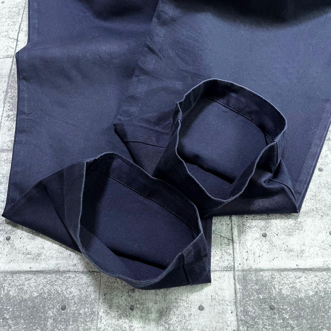 90-00s POLO ラルフローレン ポロチノ タック入り 36 ネイビー