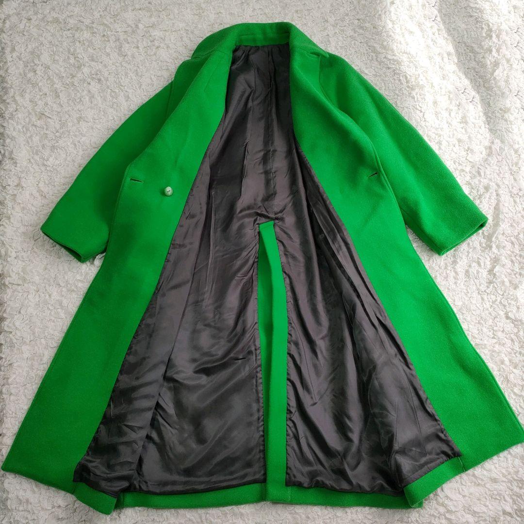 MAISON SPECIAL スーパー100メルトンルーズコート グリーン