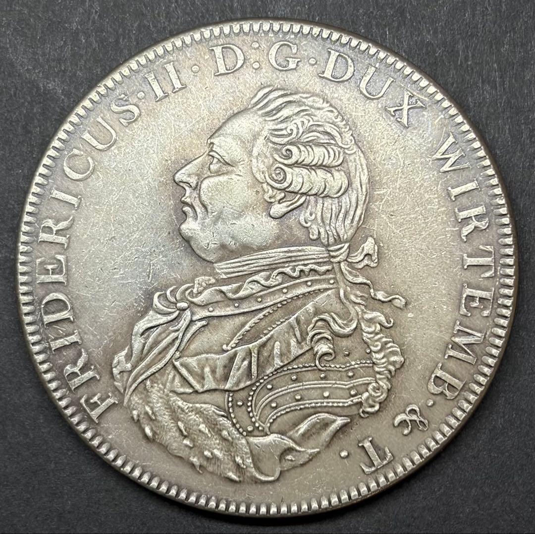1798年 ヴュルテンベルク 大型銀貨 41mm 30.12g