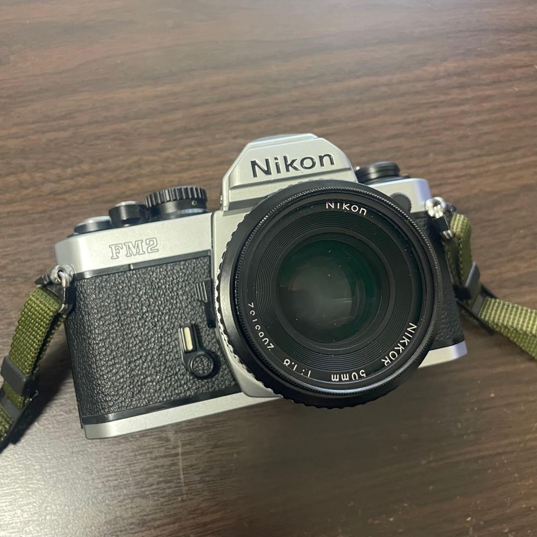 Nikon NewFM2 フィルムカメラ　シルバー NIKKOR 50mm