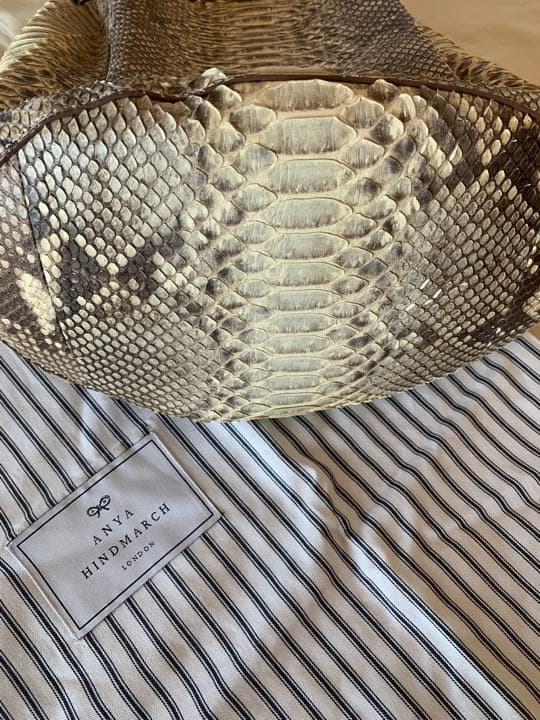 ANYA HINDMARCH パイソン巾着バッグ