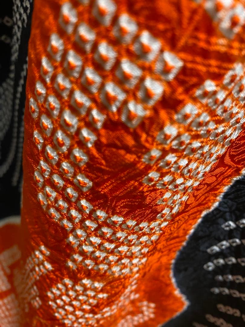 総絞り　着物振り袖リメイク正絹　チュニック　パンツ　ワンピース未使用　3点セット