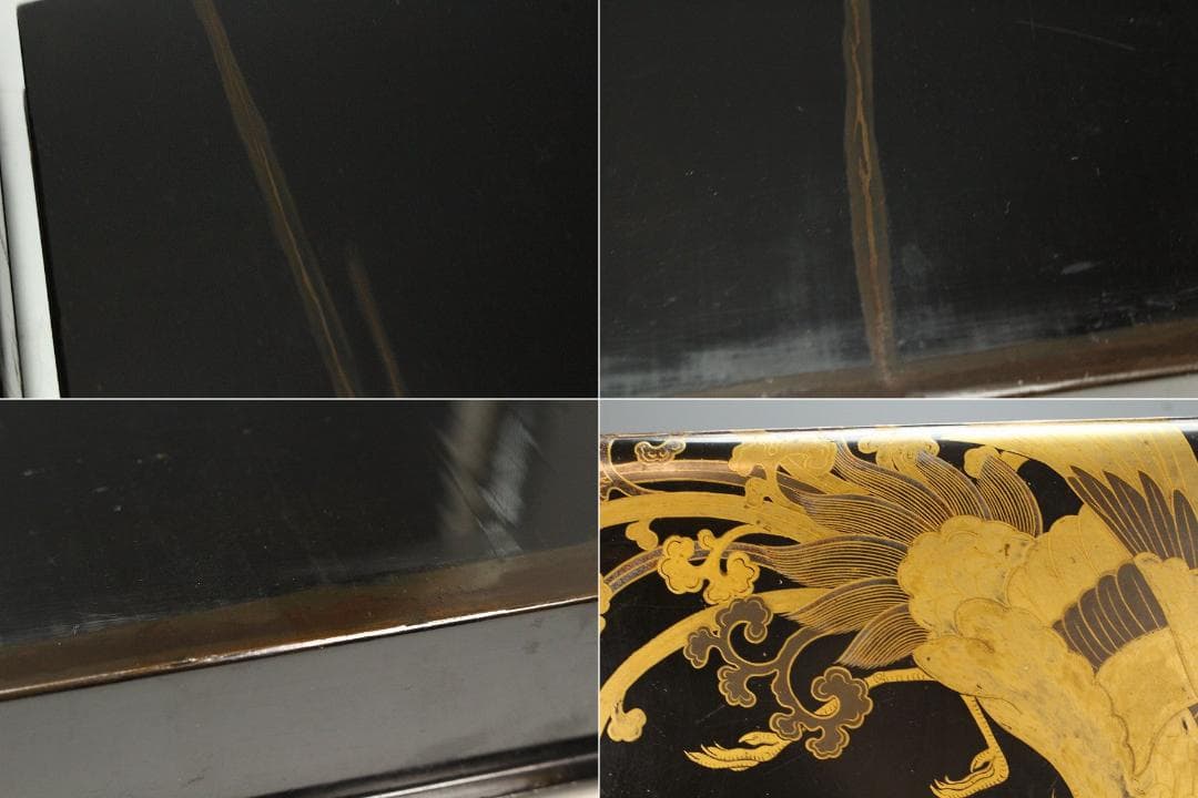 双鳳凰蒔絵 時代 文庫箱(K-XA907)