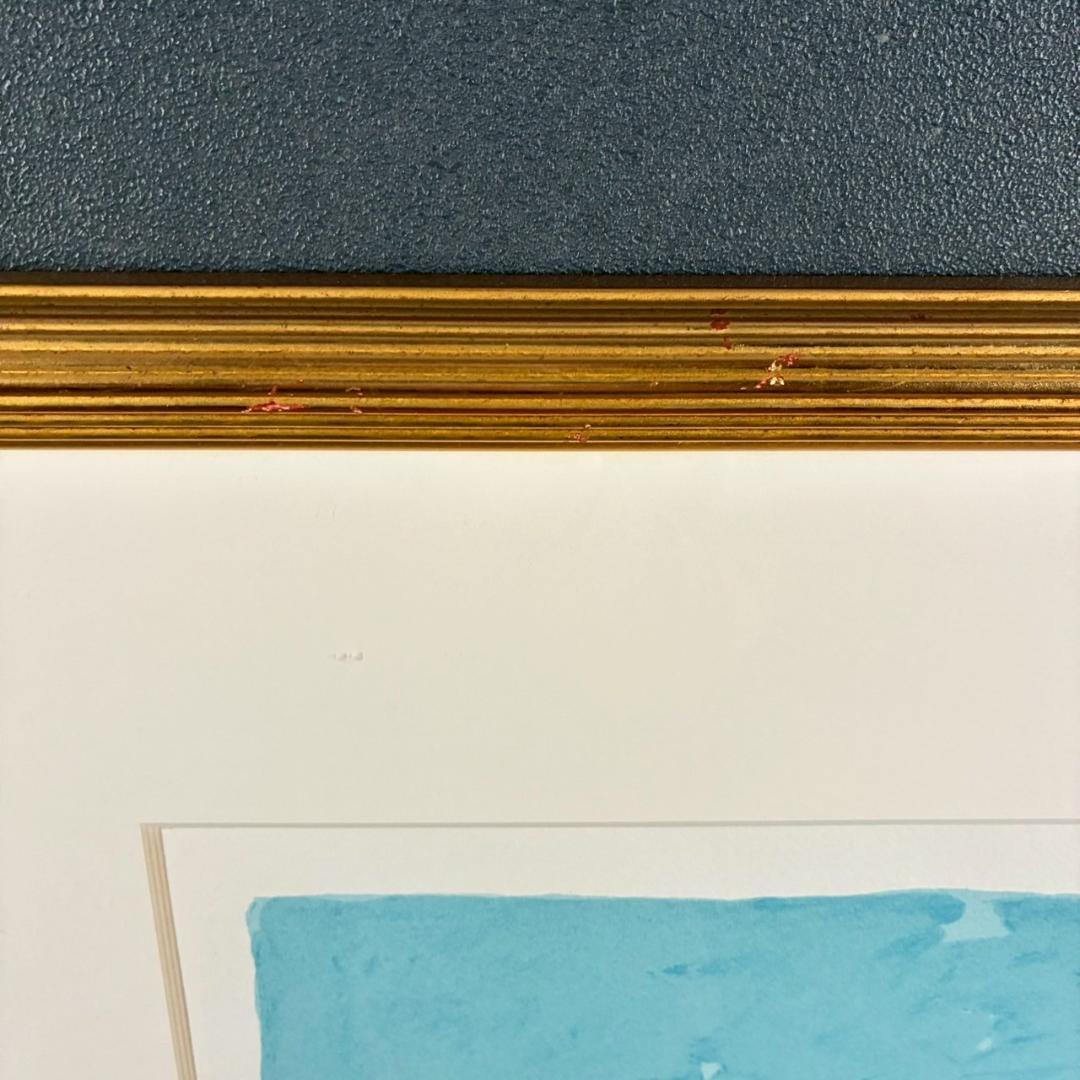 児玉幸雄「村の朝市」リトグラフ 直筆サイン有 お洒落な額装 パリ フランス