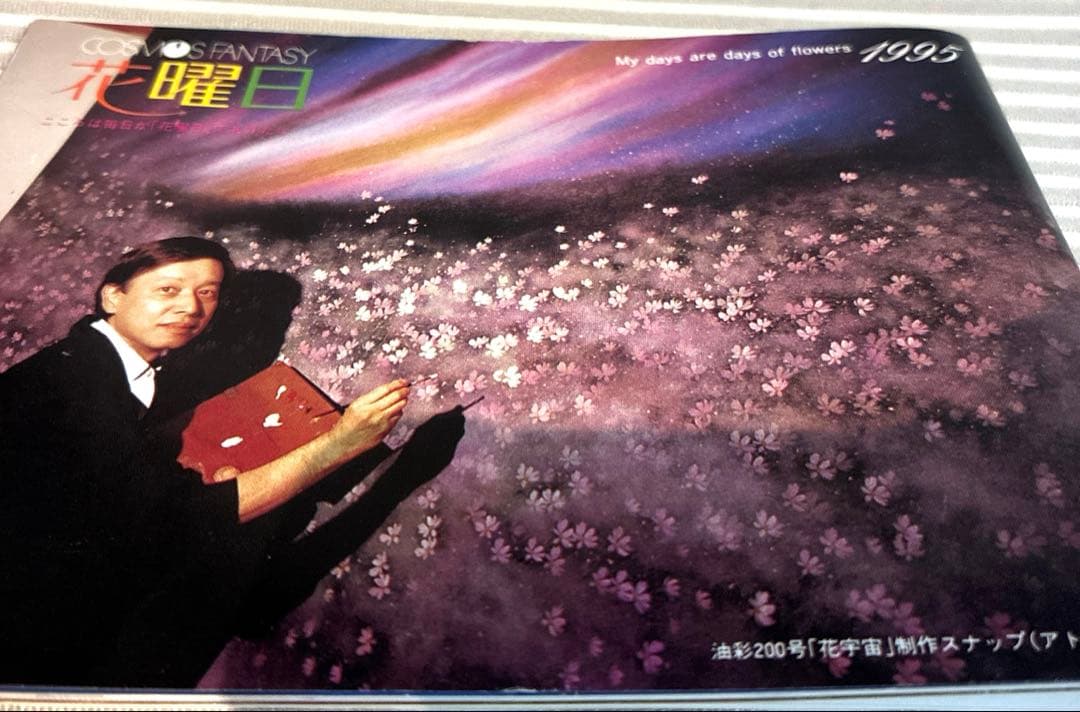 お値引き中　荒木幸史 KOJI コスモス画家 直筆画 絵画 アート1998年